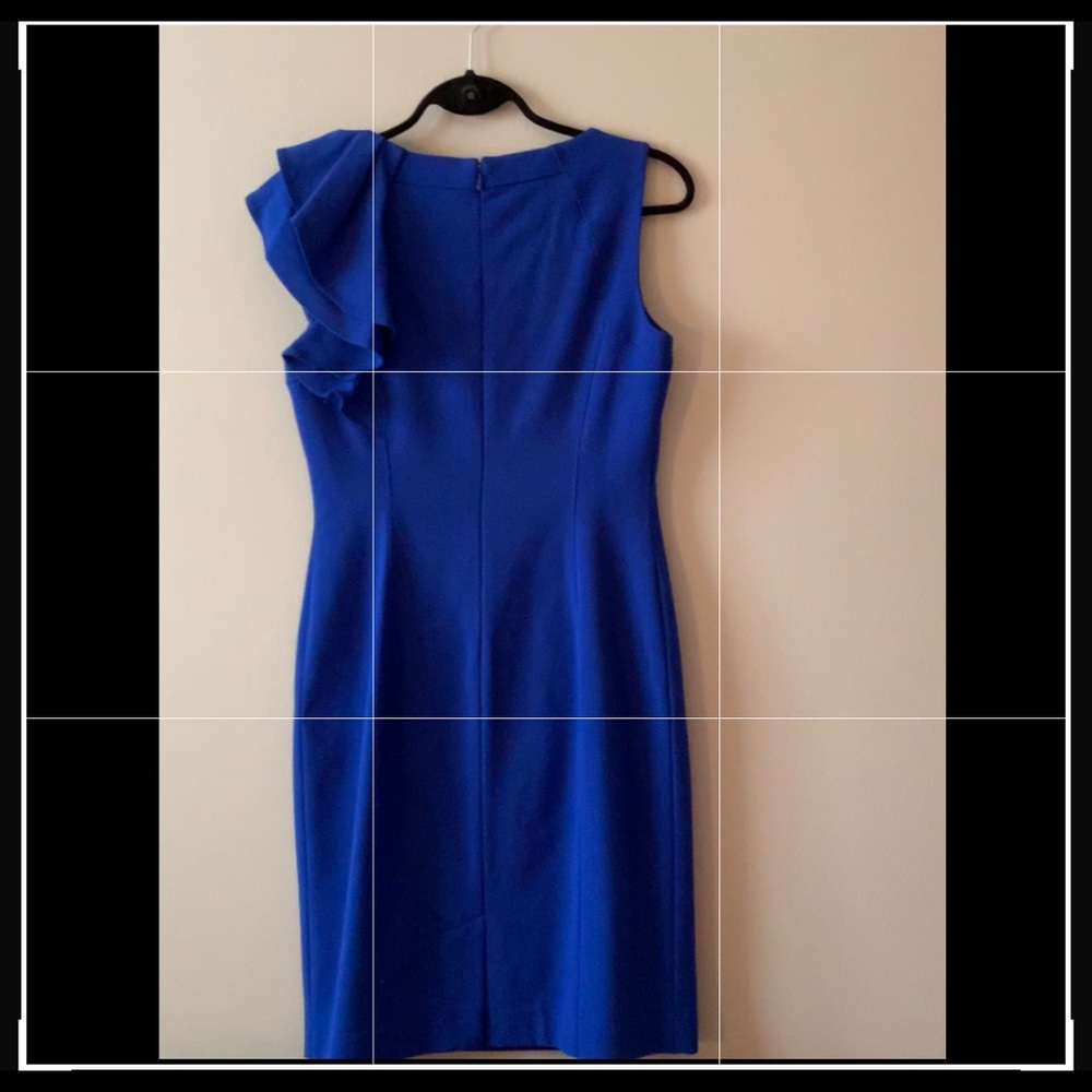 Calvin Klein asymmetrical shoulder dress - size 4
